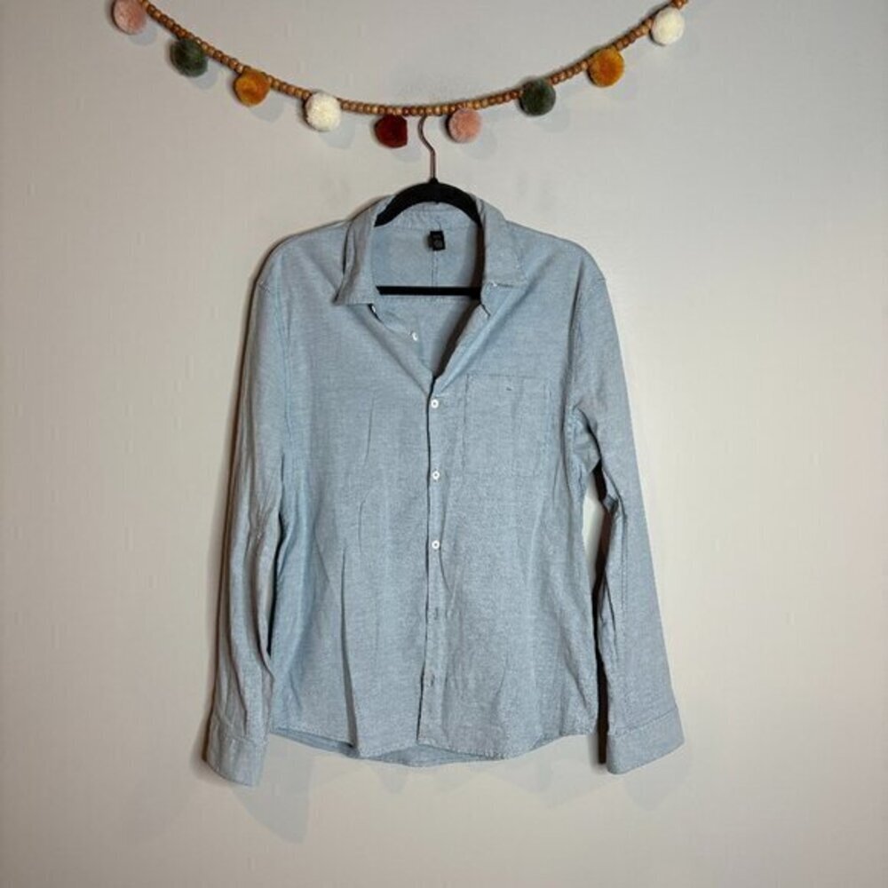 Lululemon light blue button down dress shirt